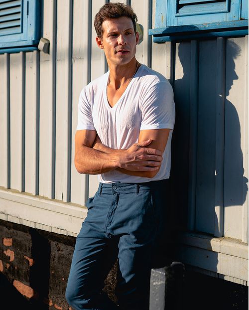Calça Chino Masculina 11000 Marinho