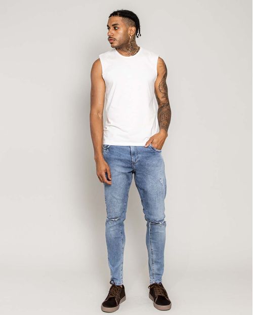 Calça Jeans Masculina Super Skinny  22255 Média