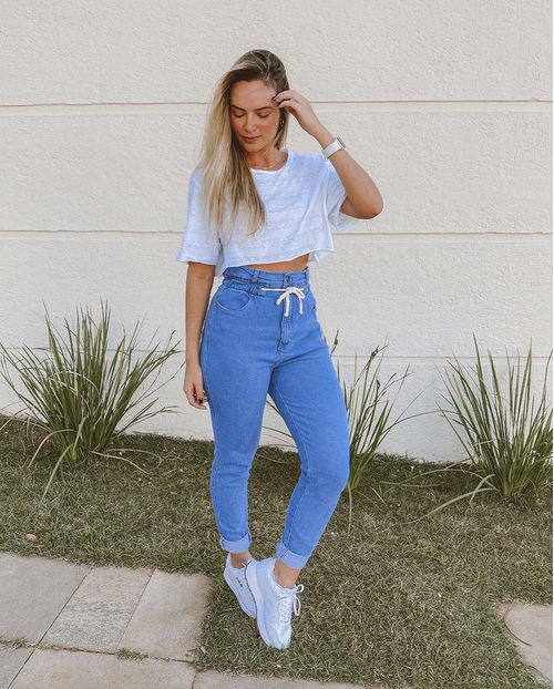 Calça Jeans Feminina Rope com Elastano  02405 Média
