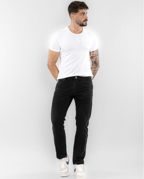 Calça Jeans Masculina Slim Fit Preto Bielástico Extreme Power  22339 Preto