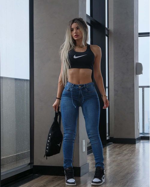 Calça Jeans Feminina Skinny Intermediaria Detalhe Cordão 22320 Média
