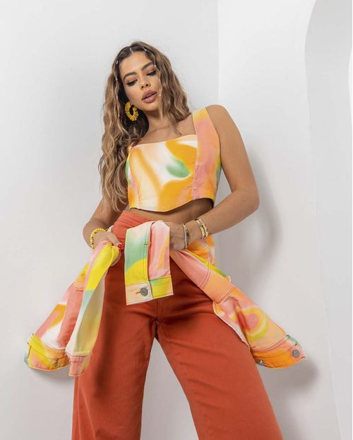 Top Lastex  22547 Estampado Color