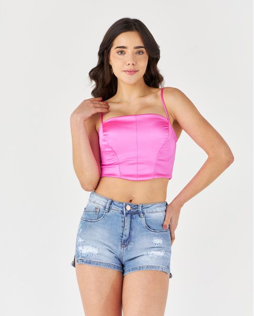 Shorts Feminino Jeans Boy com Abertura Lateral Na Barra   22261 Clara