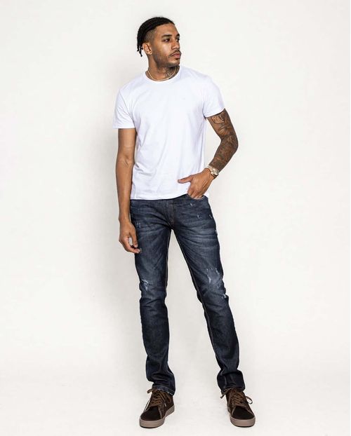 Calça Jeans Masculina Slim Fit Coleção Premium  22243 Escura