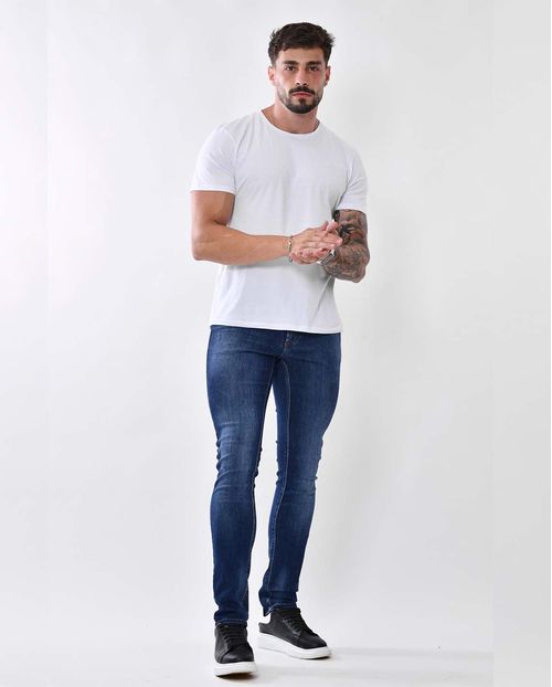 Calça Jeans Masculina Slim Fit 22317 Escura
